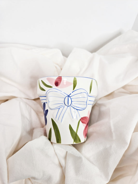 Spring Bow 4" Planter