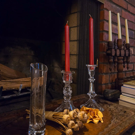 Charmed Duo Glass Candlestick Holders