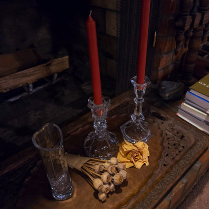Charmed Duo Glass Candlestick Holders