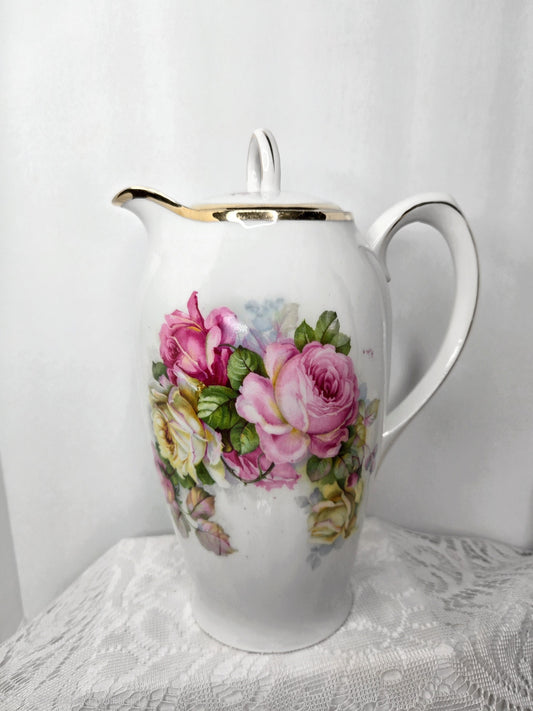 Vintage Rose Teapot
